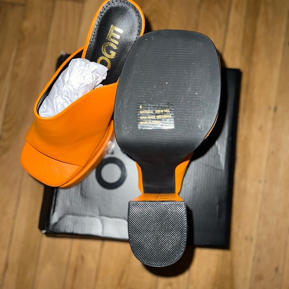 EGO Square Peep Toe Platform Block Heel - Picture 3 of 3